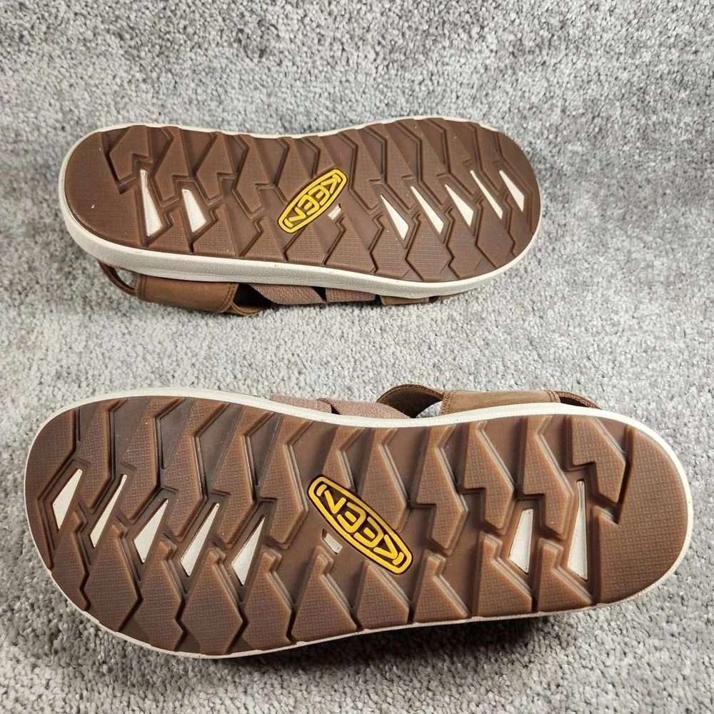 KEEN Elle Mixed Strap Toasted Coconut Birch Bungee Sandal Womens 9